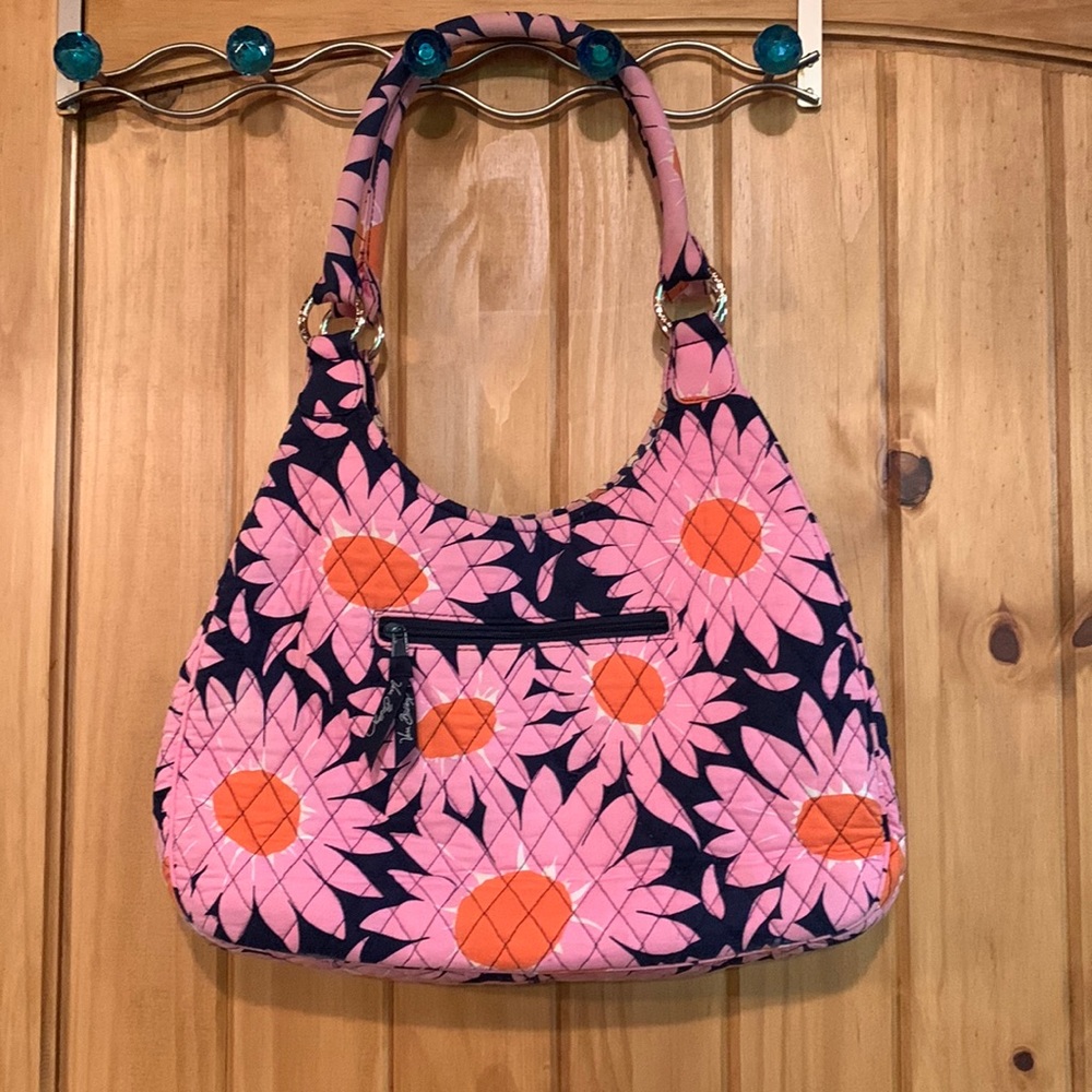 VERA BRADLEY LOVES ME PINK DAISY SHOULDER BAG
